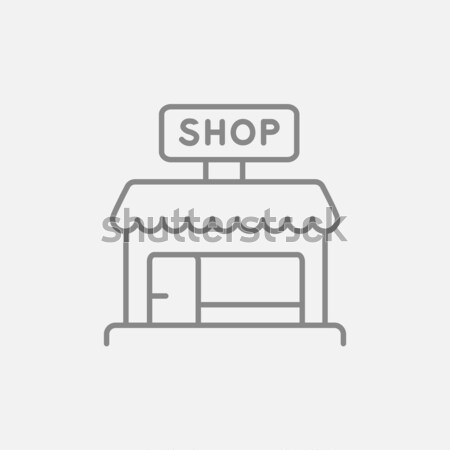 Shop store line icon. Stock photo © RAStudio