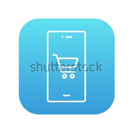 Online shopping line icon. Stock photo © RAStudio