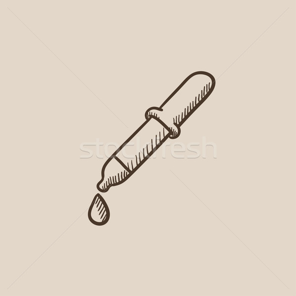 Pipette sketch icon. Stock photo © RAStudio