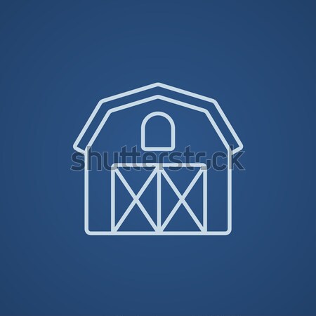 Farm building line icon. Stock photo © RAStudio