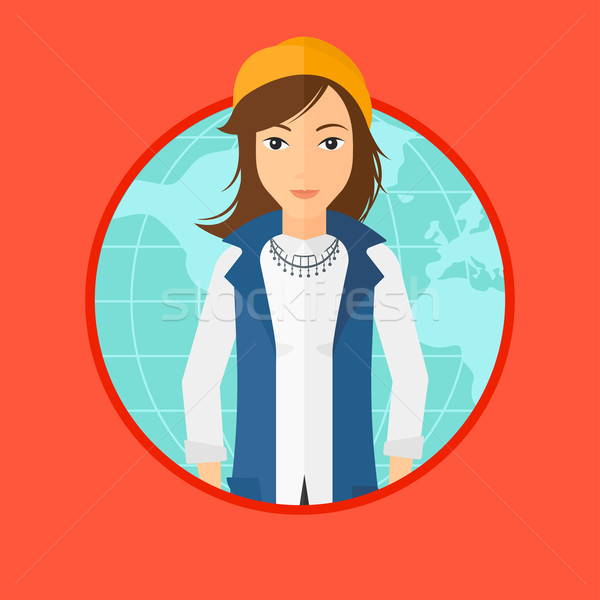 Business woman taking part in global business. Stock photo © RAStudio