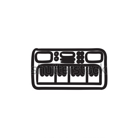 Synthesizer sketch icon. Stock photo © RAStudio