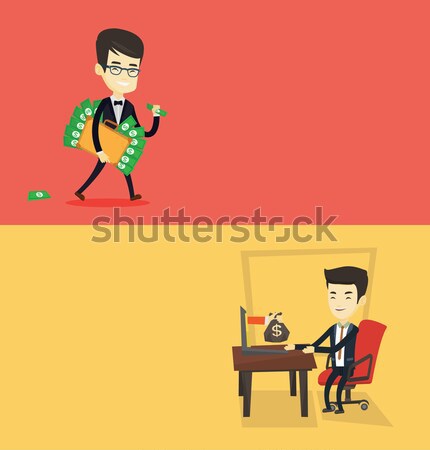 Two shopping banners with space for text. Stock photo © RAStudio