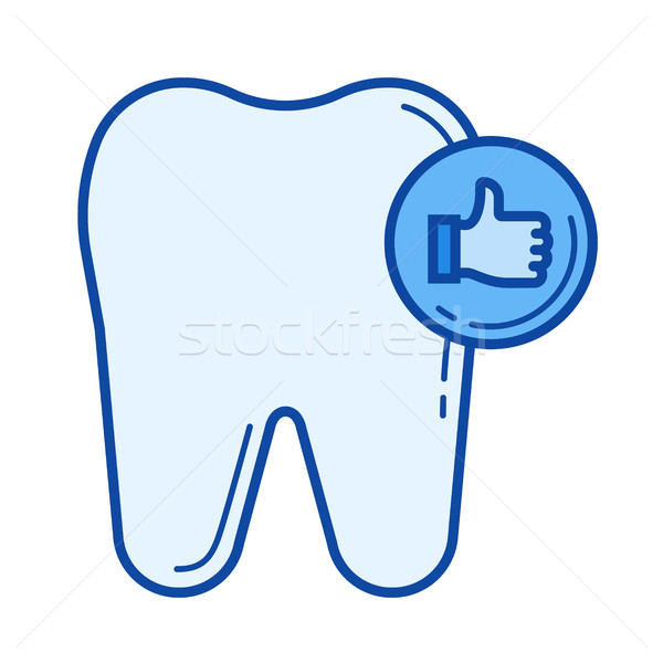 Healthy tooth line icon. Stock photo © RAStudio