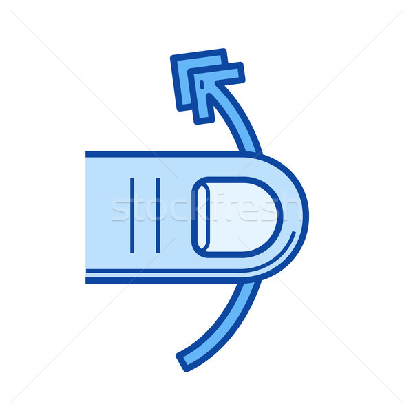 Swipe vertically line icon. Stock photo © RAStudio