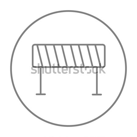 Road barrier line icon. Stock photo © RAStudio