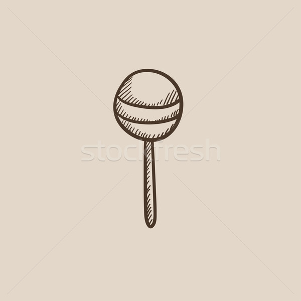 Round lollipop sketch icon. Stock photo © RAStudio