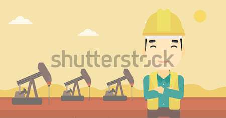 Cnfident oil worker. Stock photo © RAStudio