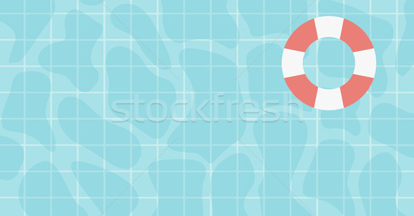 Schwimmbad Wasseroberfläche schwimmend Vektor Design Illustration Stock foto © RAStudio