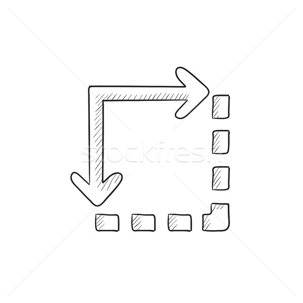 Content extension sketch icon. Stock photo © RAStudio