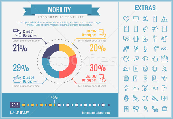 Mobility infographic template, elements and icons. Stock photo © RAStudio
