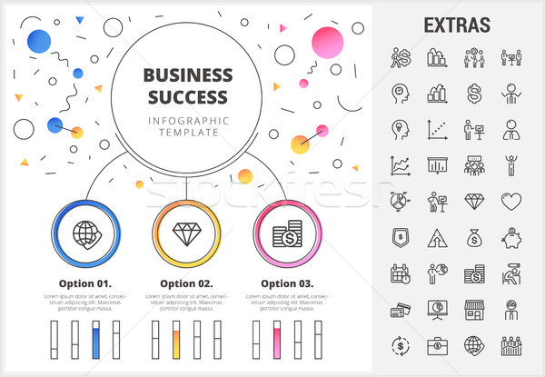 Business infographic template and elements. Stock photo © RAStudio