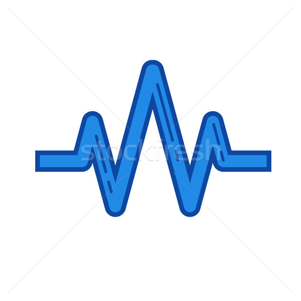 Sound wave line icon. Stock photo © RAStudio