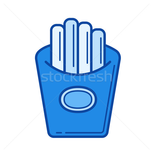 French fries line icon. Stock photo © RAStudio