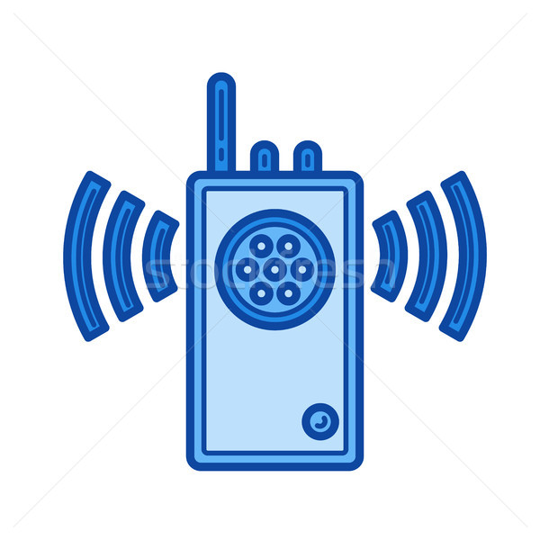 Walkie talkie line icon. Stock photo © RAStudio