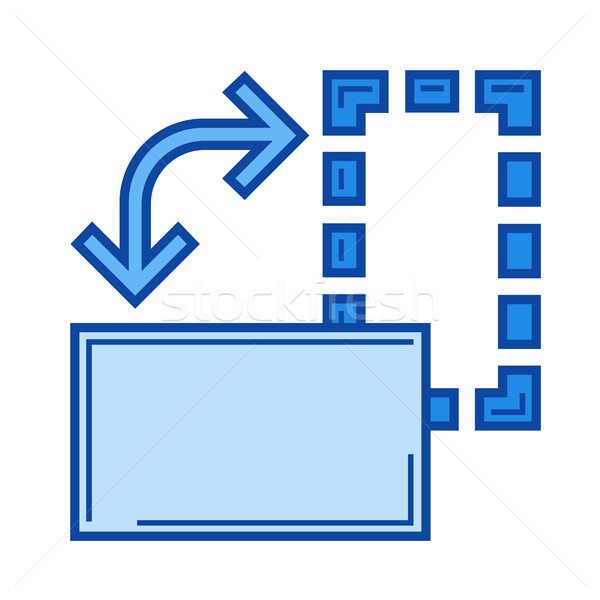 Transform tool line icon. Stock photo © RAStudio