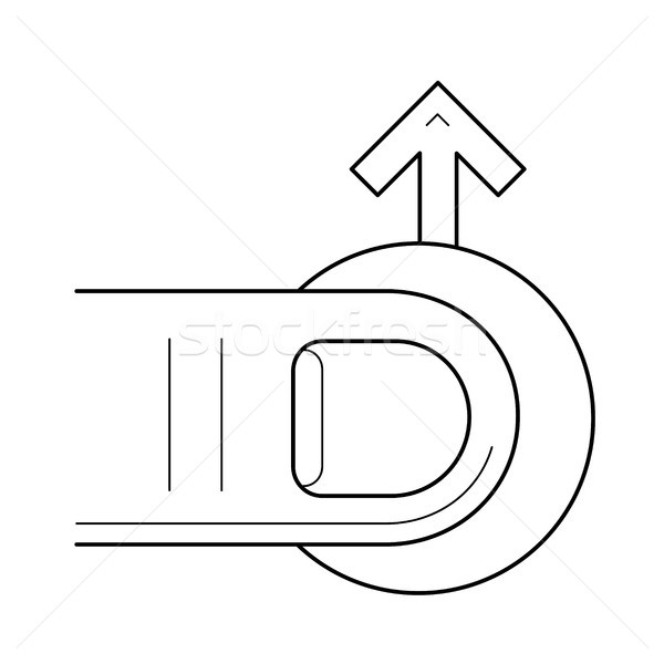 Force navigation line icon. Stock photo © RAStudio