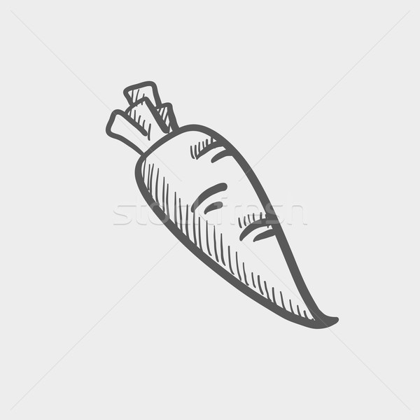 Carrot sketch icon Stock photo © RAStudio