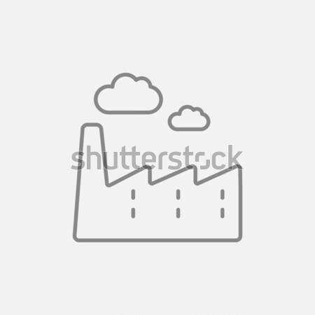 Factory line icon. Stock photo © RAStudio