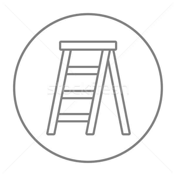 Stepladder line icon. Stock photo © RAStudio