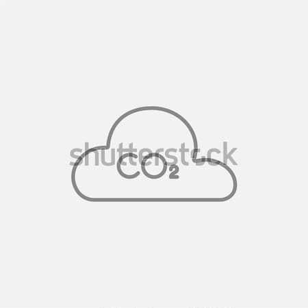 Cloud computing line icon. Stock photo © RAStudio