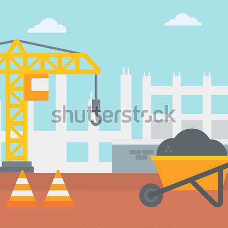 Stock photo: Background of construction site.