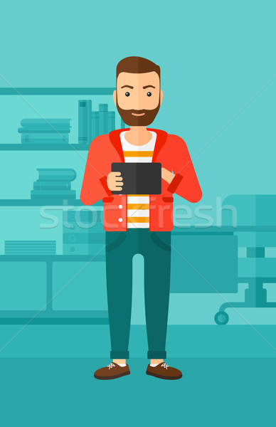 Man baard business kantoor Stockfoto © RAStudio