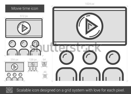 Movie time line icon. Stock photo © RAStudio