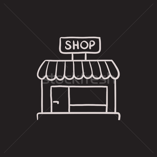 Shop store sketch icon. Stock photo © RAStudio