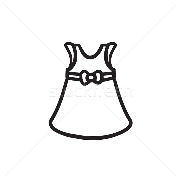 Baby dress sketch icon. Stock photo © RAStudio