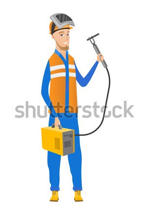 Welder holding gas welding machine. Stock photo © RAStudio