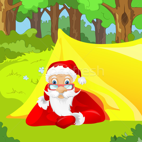 聖誕老人 向量 eps 10 森林 商業照片 © RAStudio