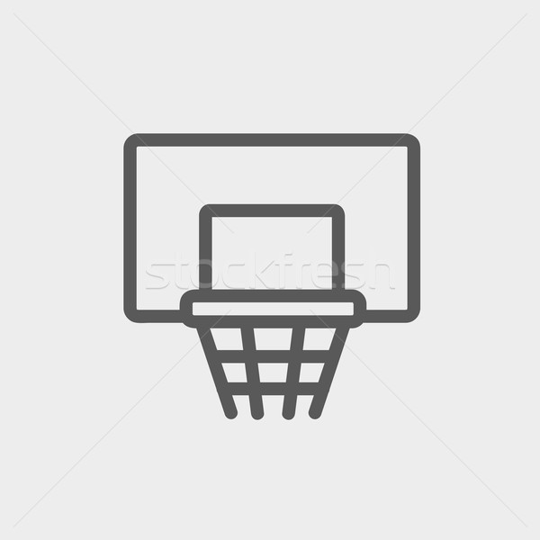 Basketball hoop thin line icon Stock photo © RAStudio