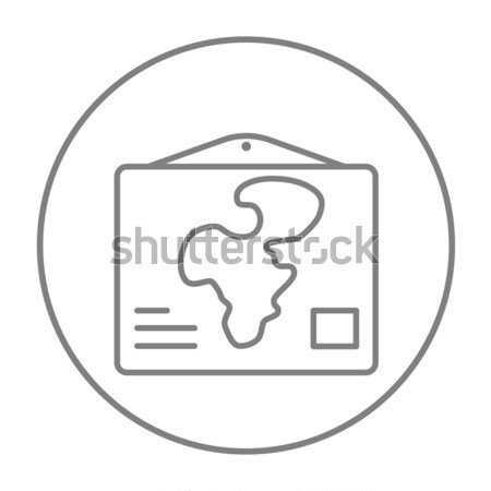 World map line icon. Stock photo © RAStudio