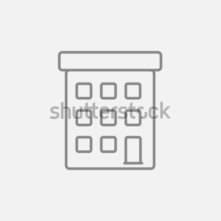 Condominium building line icon. Stock photo © RAStudio