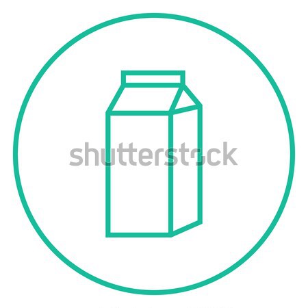 Stock foto: Milchprodukt · line · Symbol · Web · mobile · Infografiken