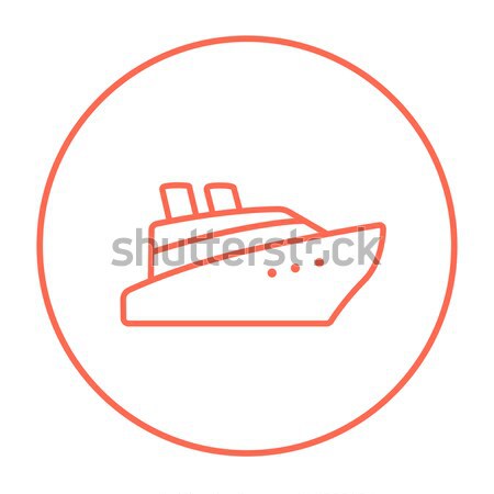 Cruise ship line icon. Stock photo © RAStudio