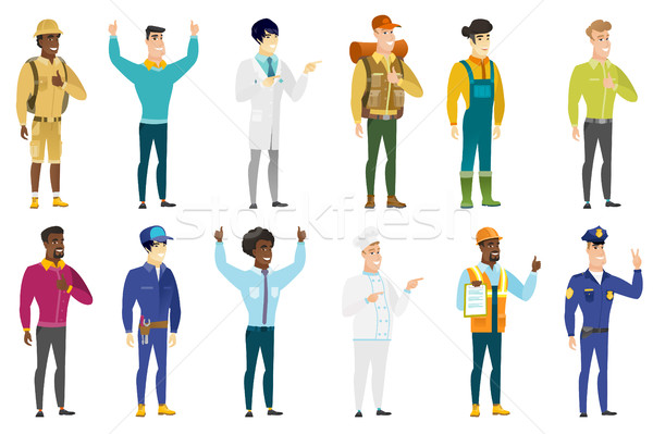 Vector set of professions characters. Stock photo © RAStudio