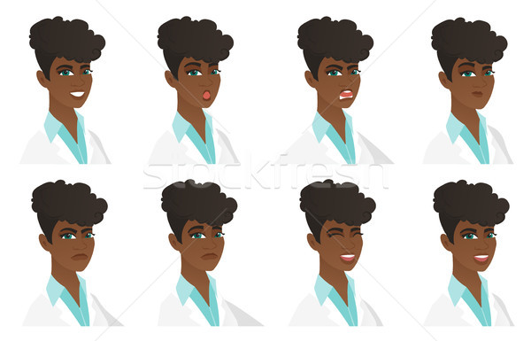 Vector set of doctor characters. Stock photo © RAStudio