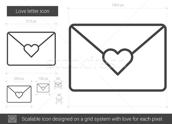Love letter line icon. Stock photo © RAStudio
