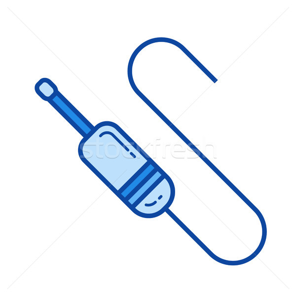 Audio jack line icon. Stock photo © RAStudio