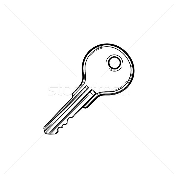 Key hand drawn outline doodle icon. Stock photo © RAStudio