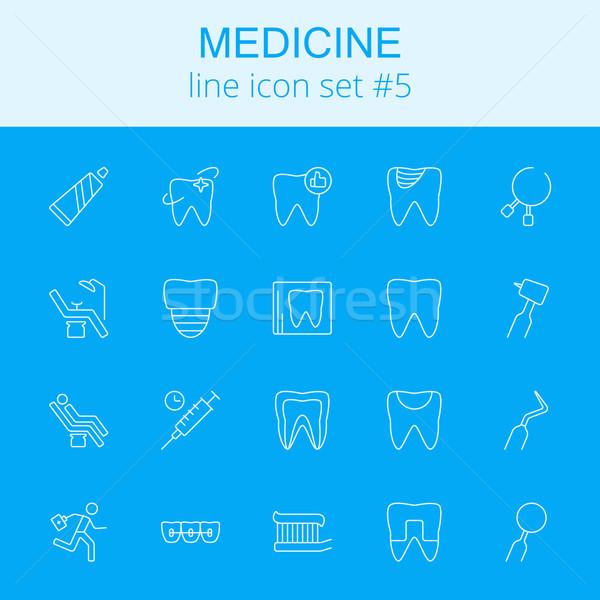 Medicine icon set. Stock photo © RAStudio