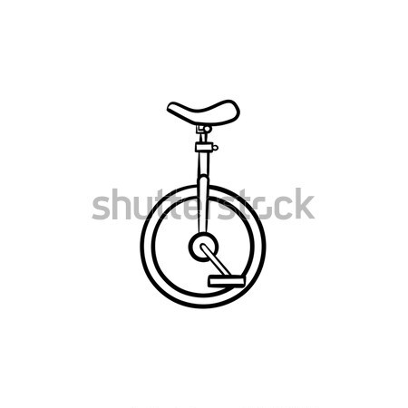 One wheel bicycle sketch icon. Stock photo © RAStudio