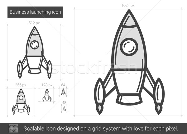 Business launching line icon. Stock photo © RAStudio
