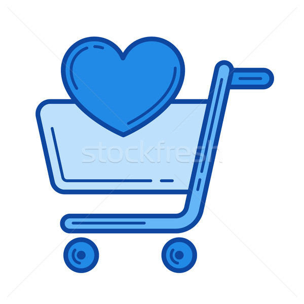Add to shopping list line icon. Stock photo © RAStudio