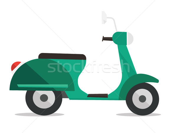 Modern classic scooter vector illustration. Stock photo © RAStudio