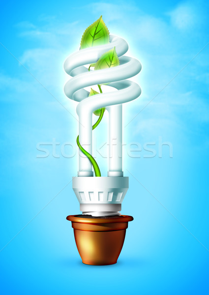 Luminous Bulb With Plant Stock photo © RAStudio