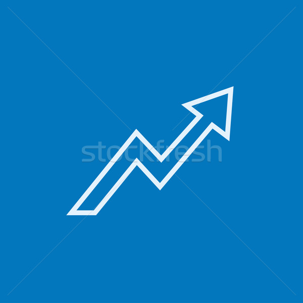Arrow upward line icon. Stock photo © RAStudio