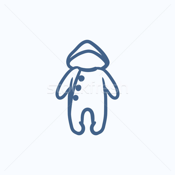 Baby rompers sketch icon. Stock photo © RAStudio